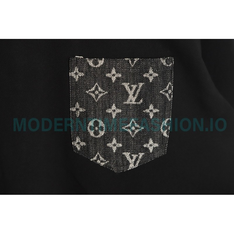 Louis Vuitton - Denim Pocket Crewneck Hoodie