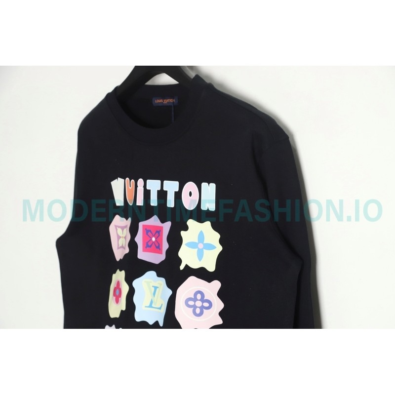 Louis Vuitton - 23FW  Full Label Crewneck Hoodie