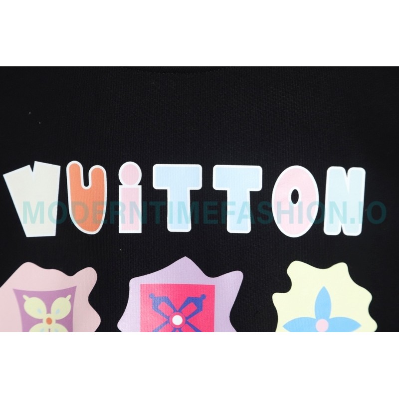 Louis Vuitton - 23FW  Full Label Crewneck Hoodie