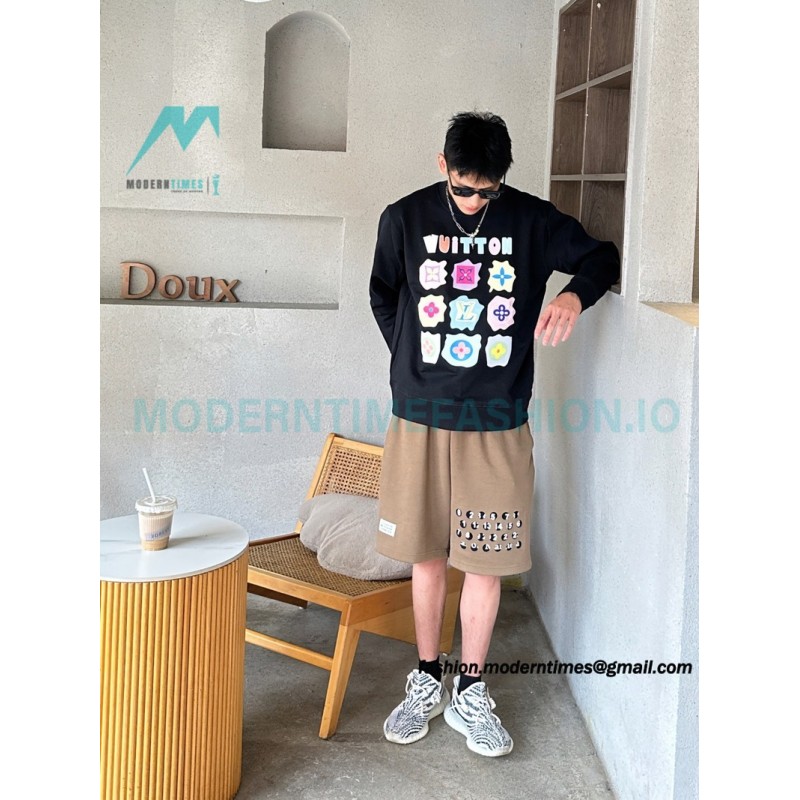 Louis Vuitton - 23FW  Full Label Crewneck Hoodie