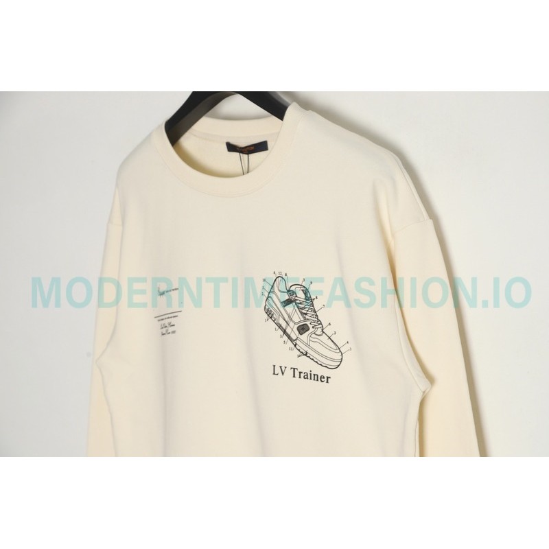 Louis Vuitton - 23FW Shoes Print Crewneck Hoodie