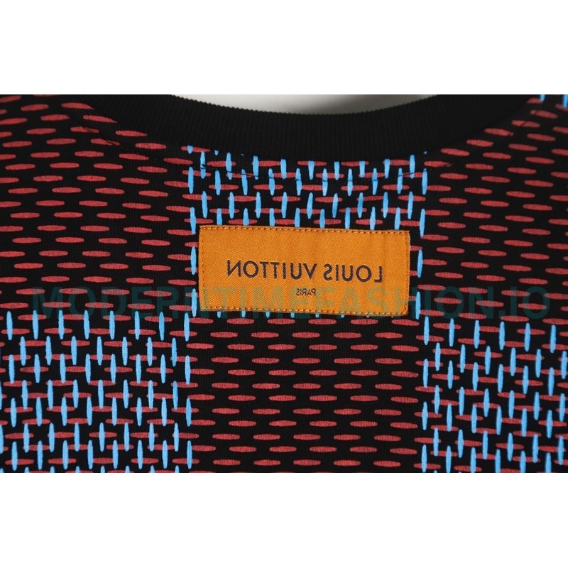 Louis Vuitton - 23FW Checkered Crewneck Hoodie