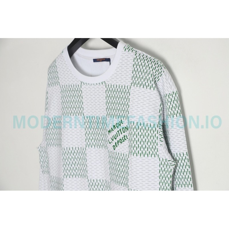 Louis Vuitton - 23FW Checkered Crewneck Hoodie