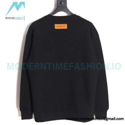 Louis Vuitton - 23FW Face Embroidered Crewneck Hoodie