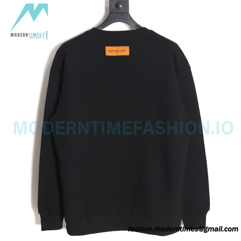 Louis Vuitton - 23FW Face Embroidered Crewneck Hoodie