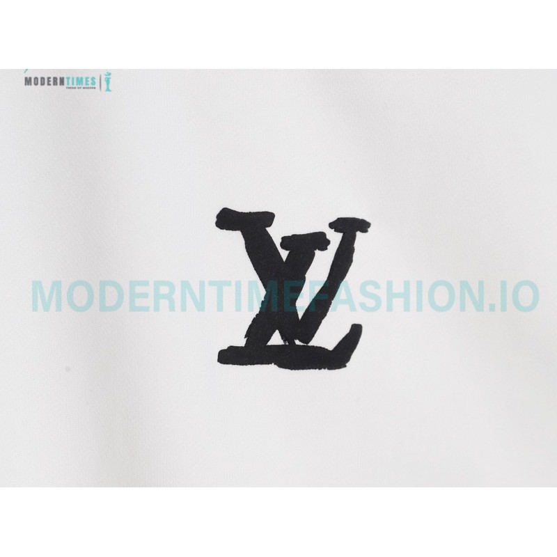 Louis Vuitton - Hand Printed Crew-neck Hoodie