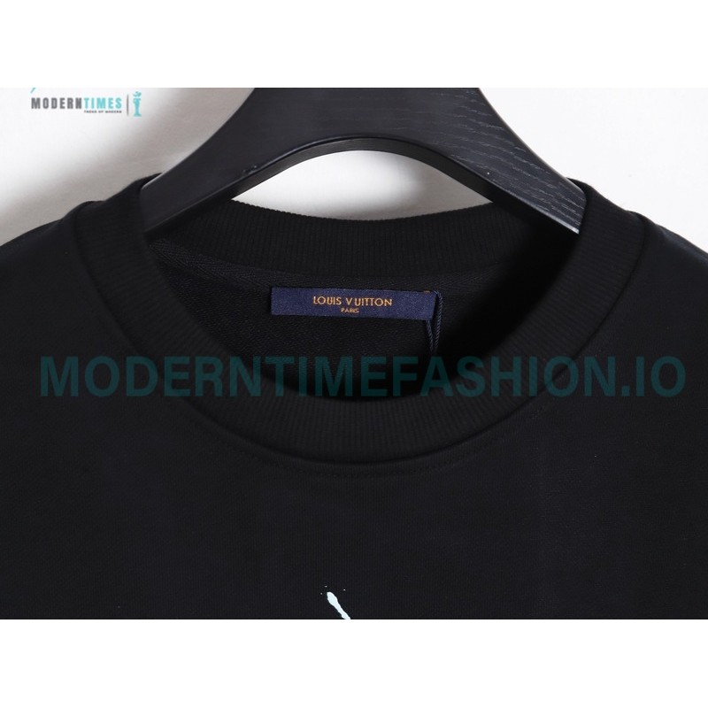 Louis Vuitton - Graffiti Printed Crew-neck Hoodie