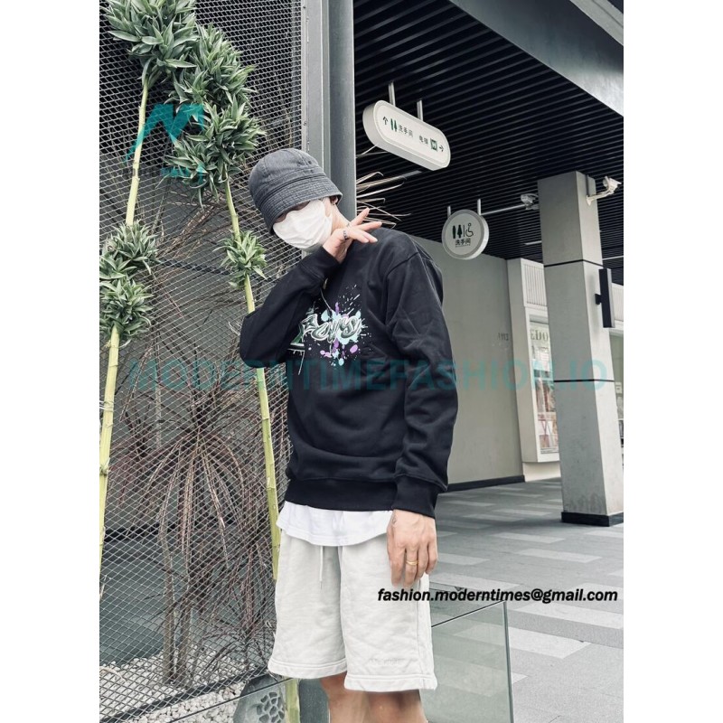 Louis Vuitton - Graffiti Printed Crew-neck Hoodie