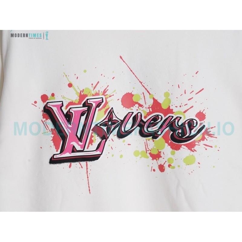 Louis Vuitton - Graffiti Printed Crew-neck Hoodie