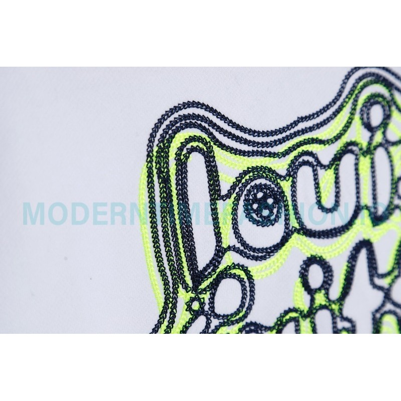 Louis Vuitton - 23ss Geometric Style Embroidered Cotton Crewneck Hoodie