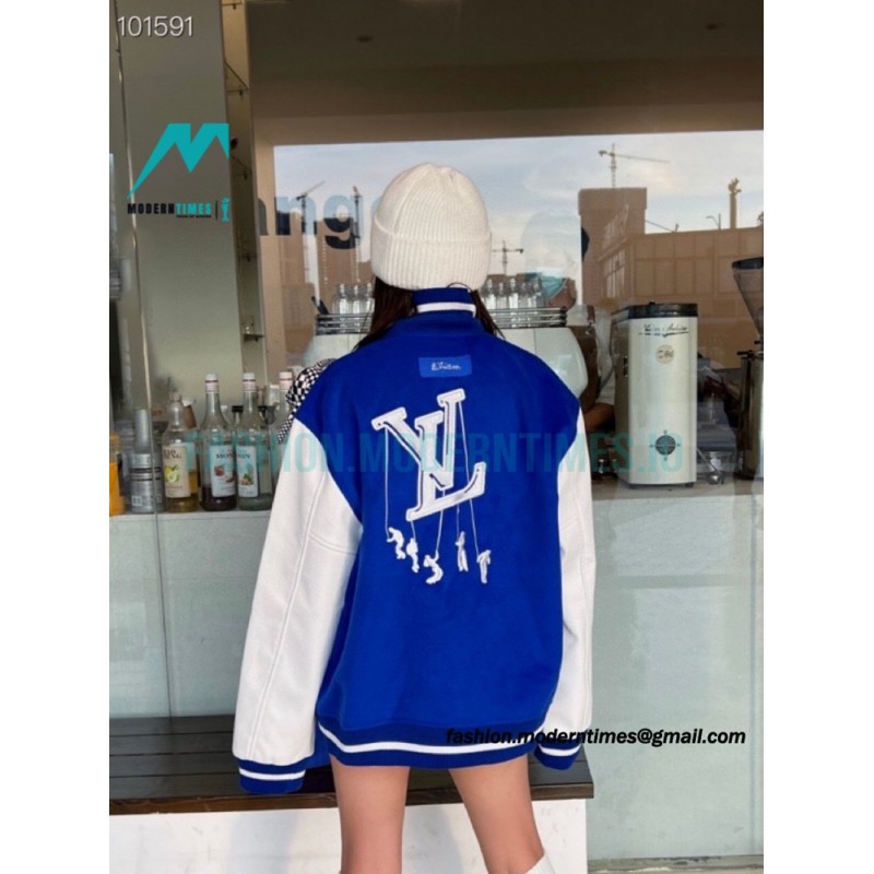 Louis Vuitton - 23SS Autumn/Winter Paratrooper Klein Blue Baseball Jacket With Heavy Coat