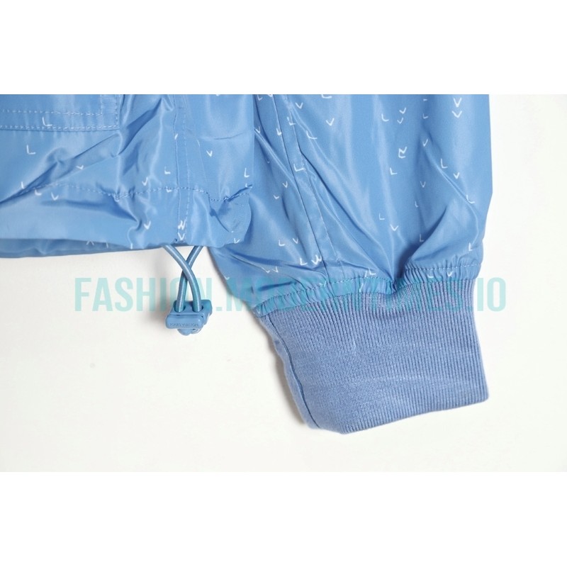 Louis Vuitton - 22FW Airplane Gradient Letter Print Hooded Zipper Jacket