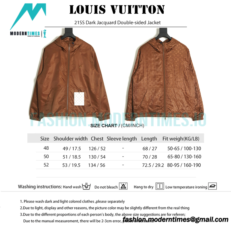 Louis Vuitton - 21SS Dark Jacquard Double-sided Jacket 