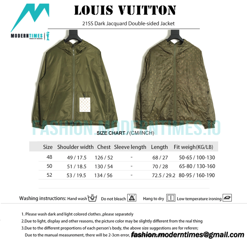 Louis Vuitton - 21SS Dark Jacquard Double-sided Jacket 