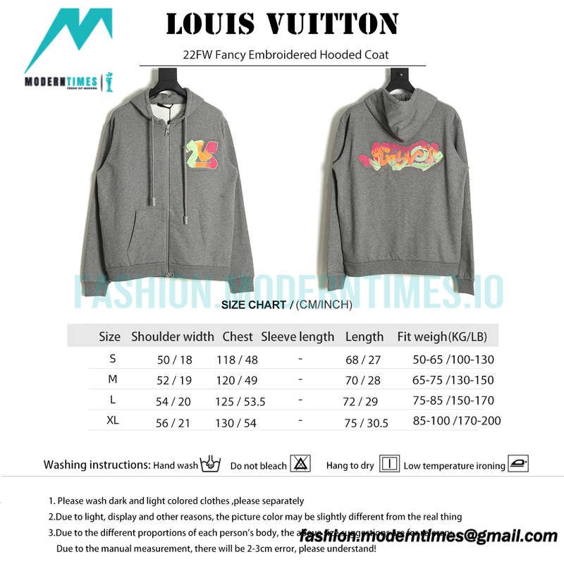 Louis Vuitton - 22FW Fancy Embroidered Hooded Coat 