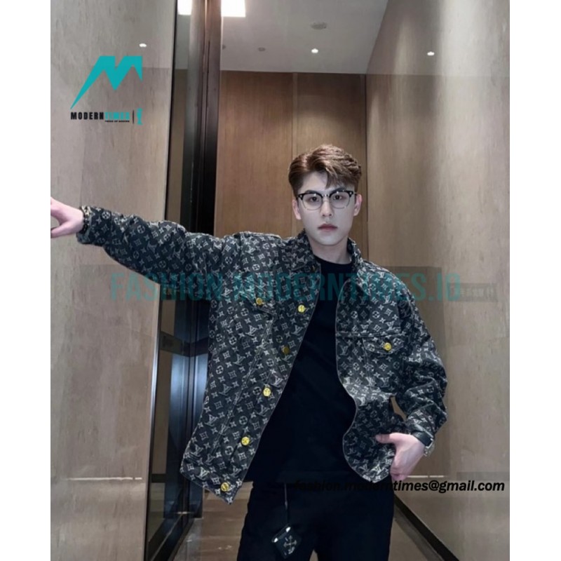 Louis Vuitton - 23SS Little Red Man Jacquard Three-dimensional Embroidered Denim Jacket