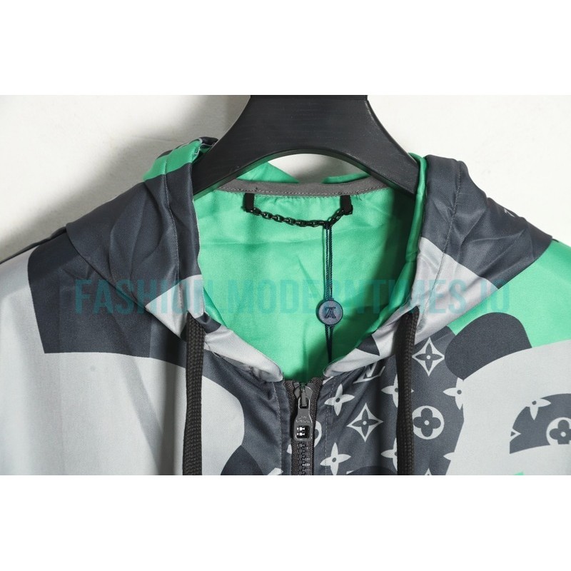 Louis Vuitton - 23FW New Early Fall Heavy Print Hooded Long-sleeved Coat