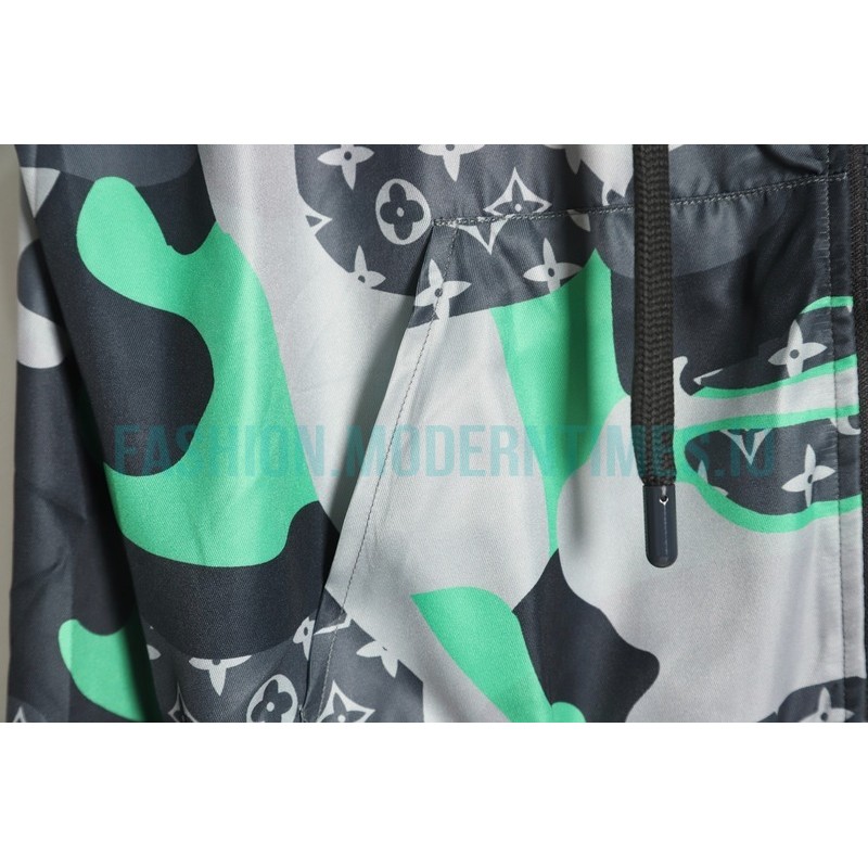 Louis Vuitton - 23FW New Early Fall Heavy Print Hooded Long-sleeved Coat