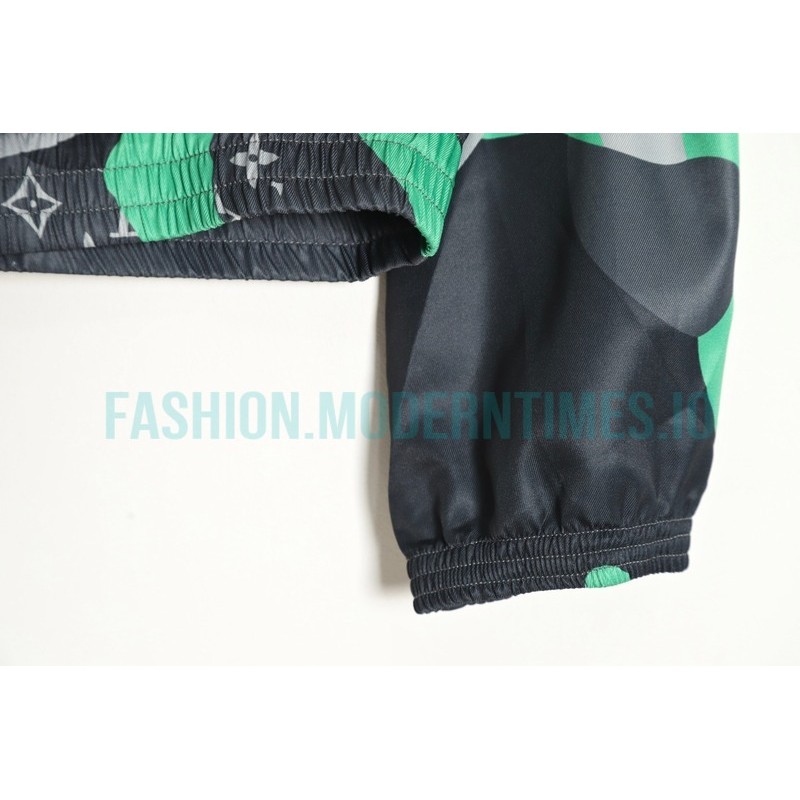 Louis Vuitton - 23FW New Early Fall Heavy Print Hooded Long-sleeved Coat