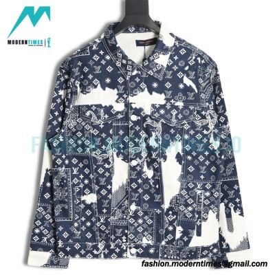 Louis Vuitton - Cashew Flower Denim Coat