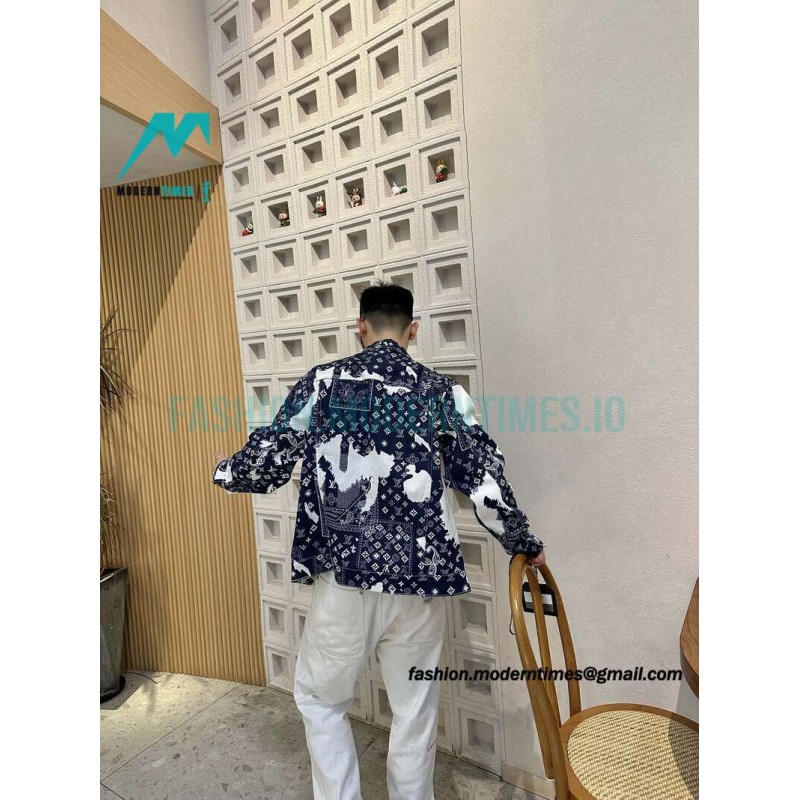 Louis Vuitton - Cashew Flower Denim Coat