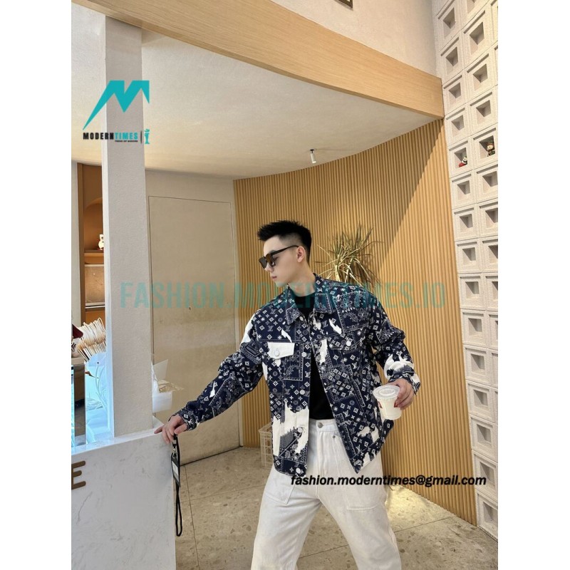 Louis Vuitton - Cashew Flower Denim Coat