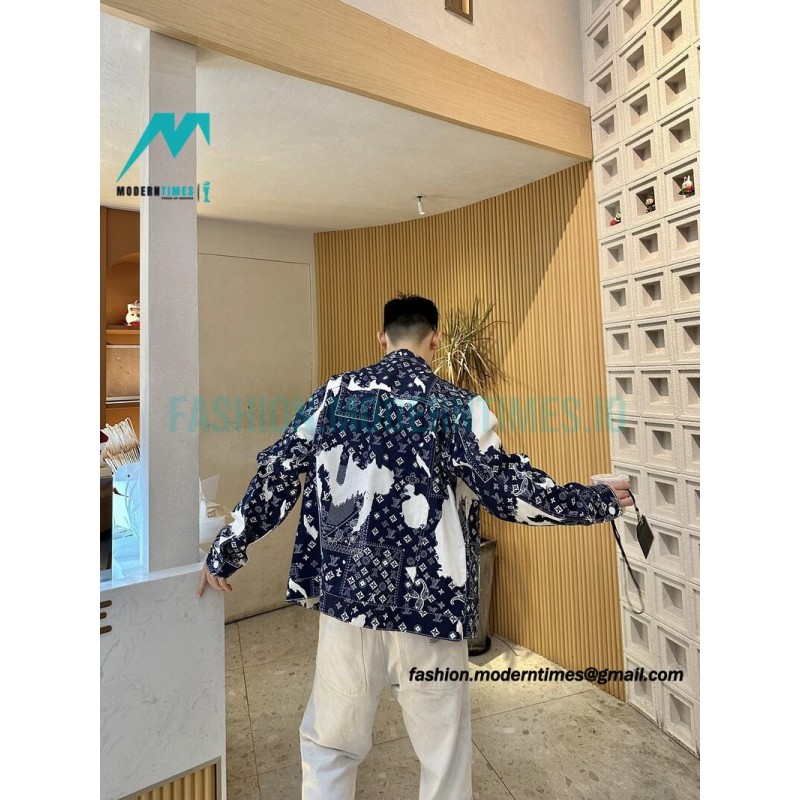 Louis Vuitton - Cashew Flower Denim Coat