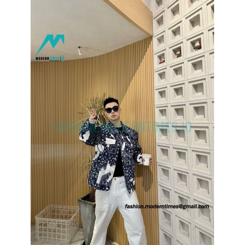 Louis Vuitton - Cashew Flower Denim Coat