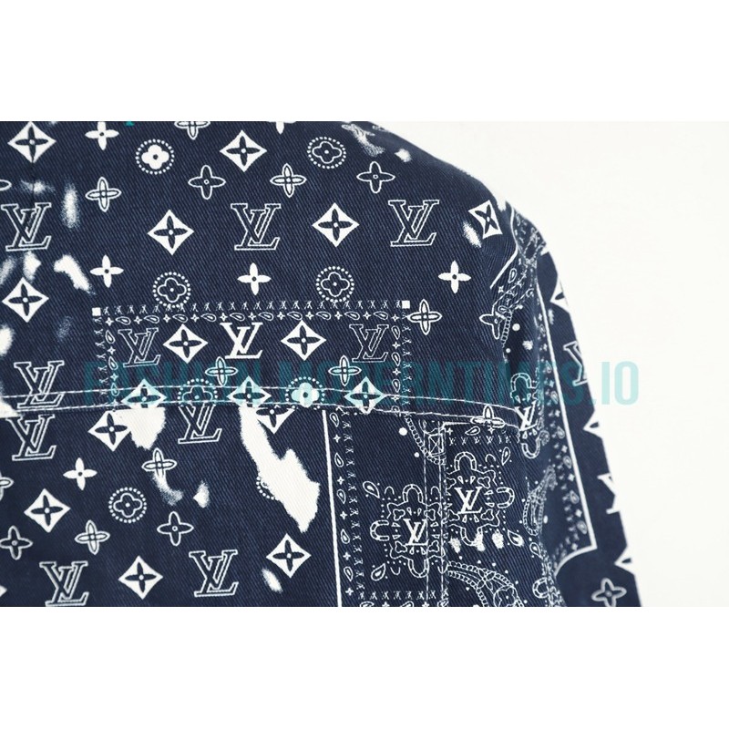 Louis Vuitton - Cashew Flower Denim Coat