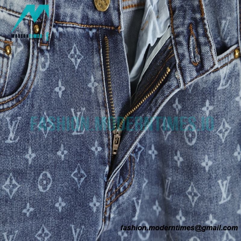 Louis Vuitton - Jeans With Logo All over The Back