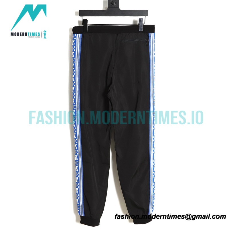 Louis Vuitton - 23ss Fair Isle Blue Ribbon Striped Sport Pants