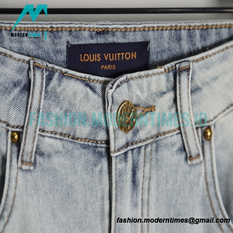 Louis Vuitton - Backside Cartoon Character Embroidered Jeans