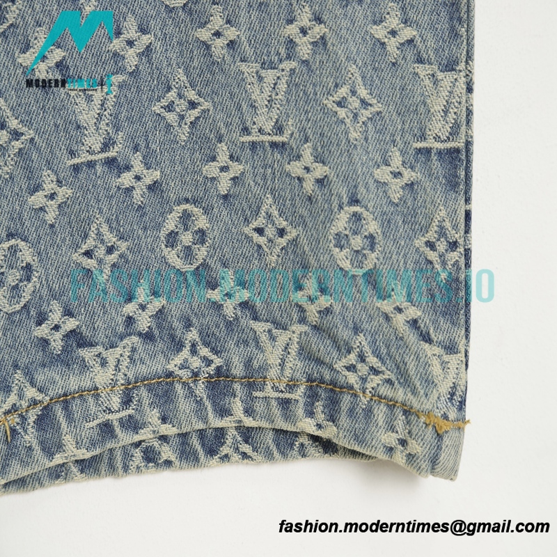 Louis Vuitton - Full Print Jacquard Straight Wash Jeans