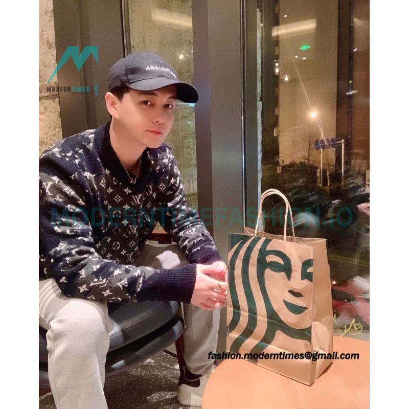 Louis Vuitton - 23FW Camouflage Rendered Wool Crewneck Sweater
