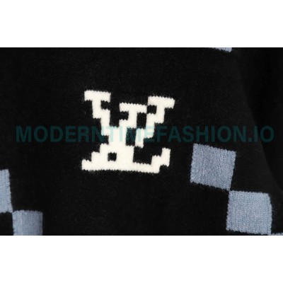 Louis Vuitton - 23FW Check Mosaic crewneck sweater