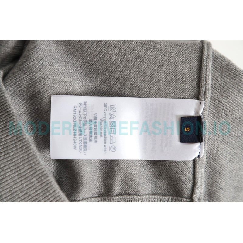 Louis Vuitton - 23SS Solid Color Cuff Logo Knit Sweater