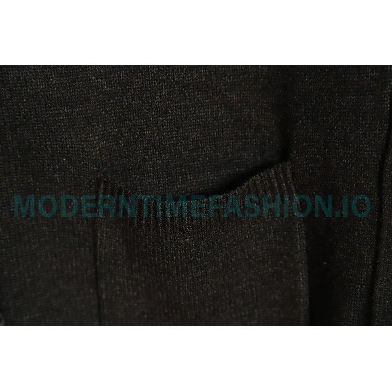 Louis Vuitton - 23FW Monogram Jacquard Single-breasted Long-sleeved Sweater Cardigan