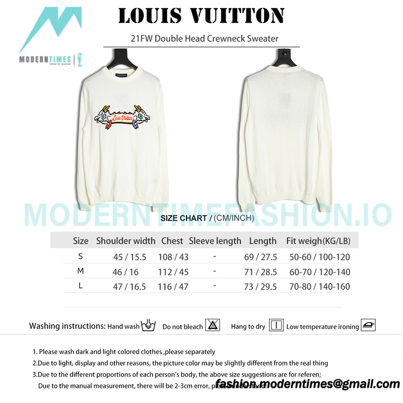 Louis Vuitton - 21FW Double Head Crewneck Sweater