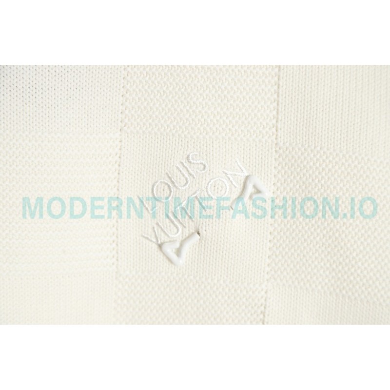 Louis Vuitton - 22SS Chest Pin Checkerboard Knit Sweater