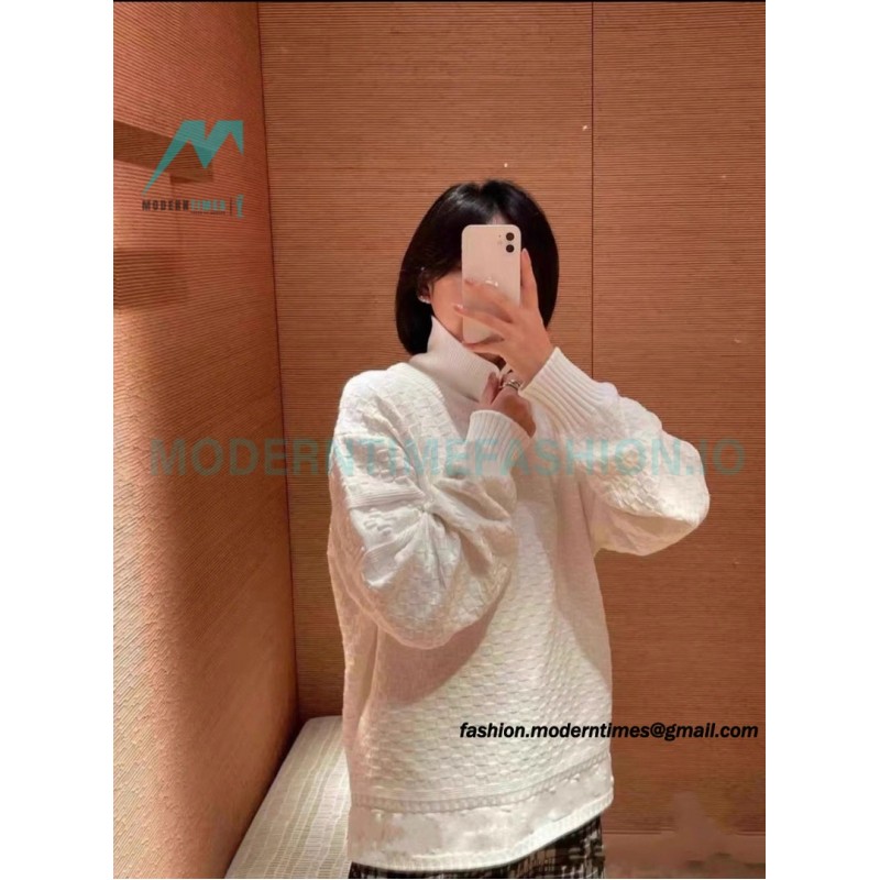 Louis Vuitton -23FW Waffle Collar Sweater