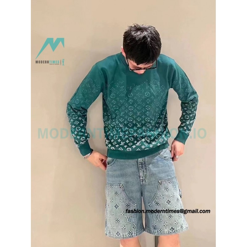 Louis Vuitton - 23FW Gradient Full Print Crewneck Sweater