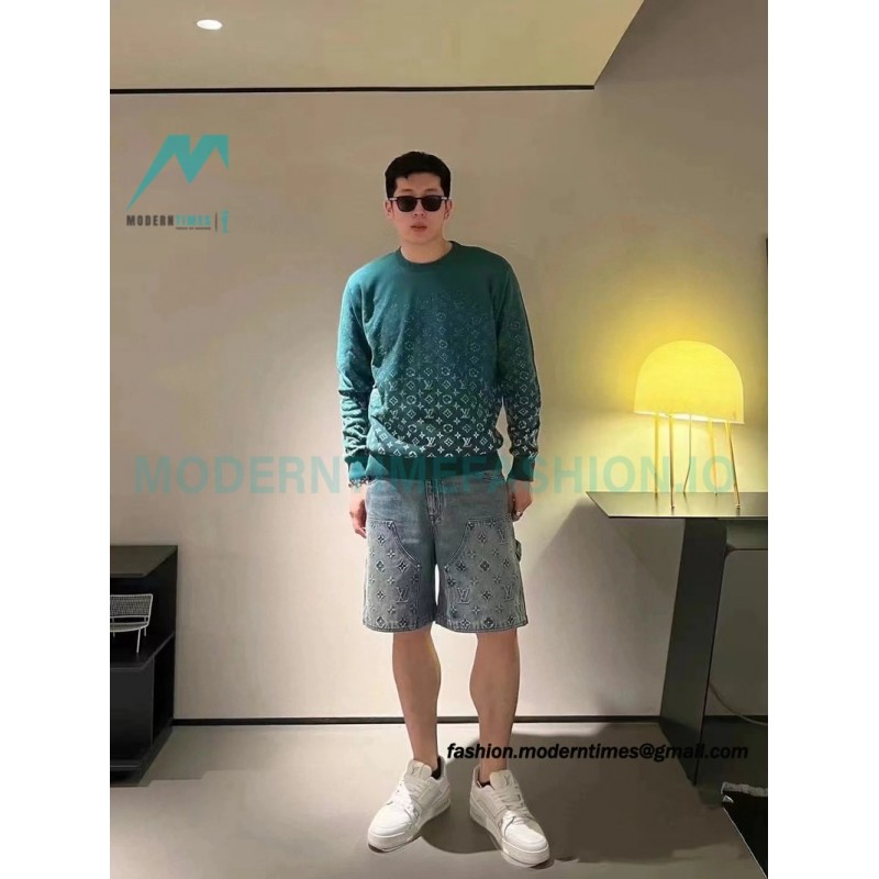 Louis Vuitton - 23FW Gradient Full Print Crewneck Sweater