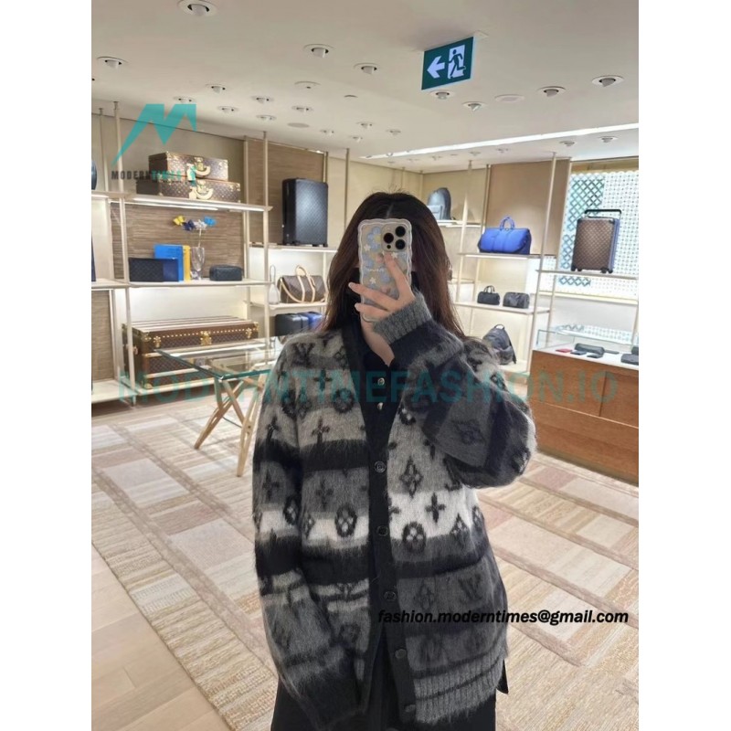 Louis Vuitton - 23FW Full Print Mohair Cardigan