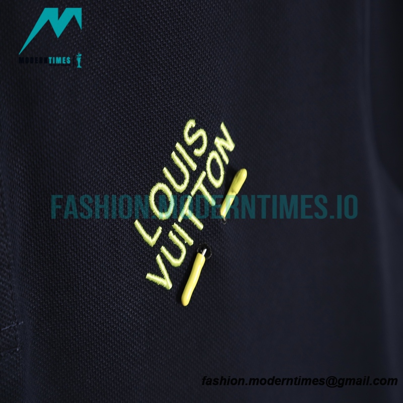 Louis Vuitton - 22SS Pin Embroidery Short Sleeve Polo Shirt