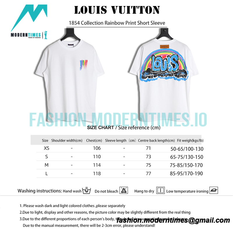 Louis Vuitton - 1854 Collection Rainbow Print Short Sleeve