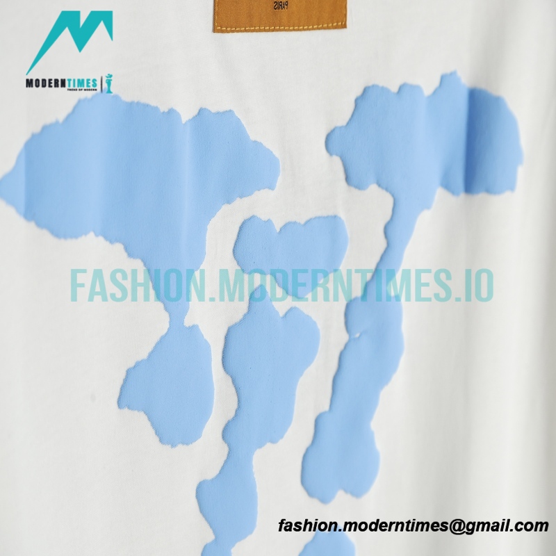 Louis Vuitton - Letter Foaming Logo Short Sleeve T-shirt