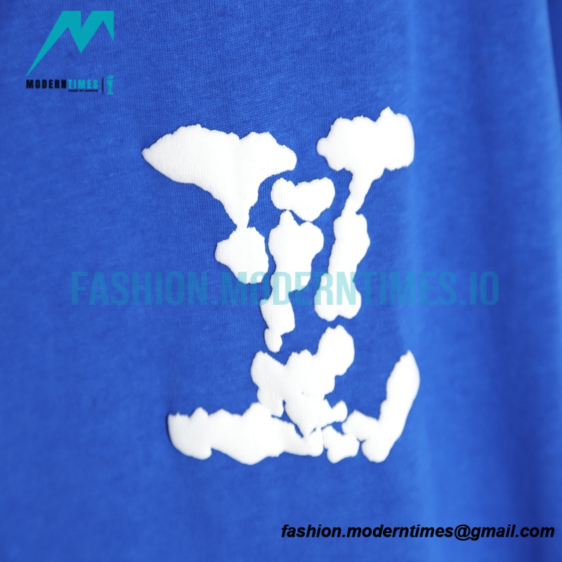 Louis Vuitton - Letter Foaming Logo Short Sleeve T-shirt