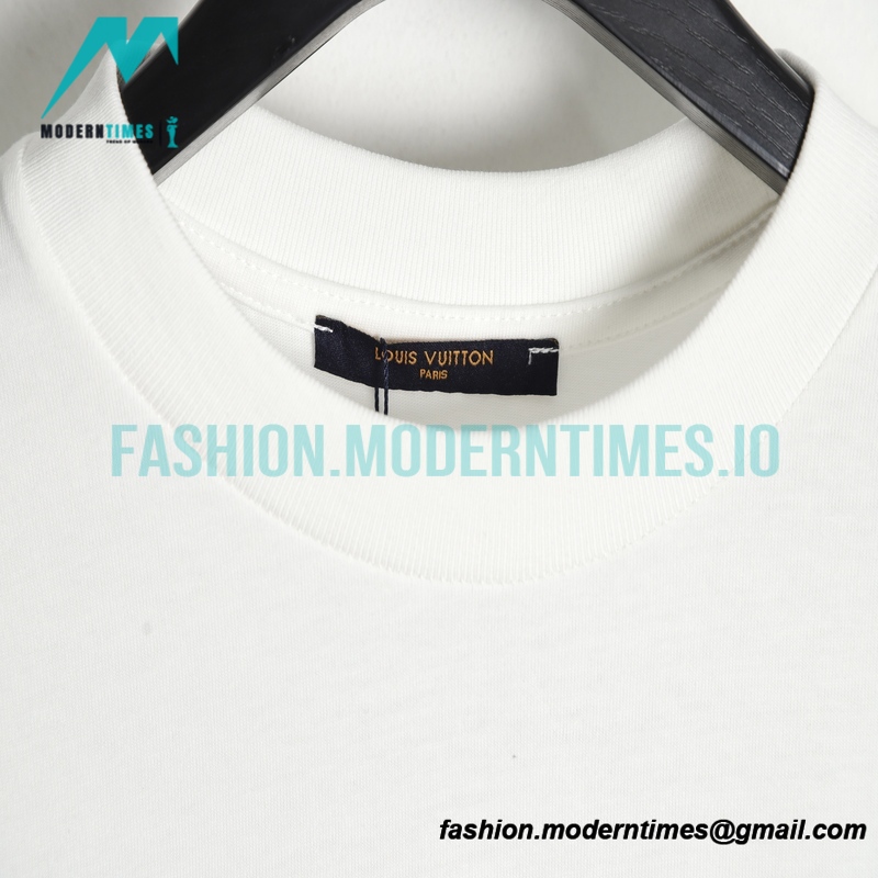 Louis Vuitton - Letter Foaming Logo Short Sleeve T-shirt