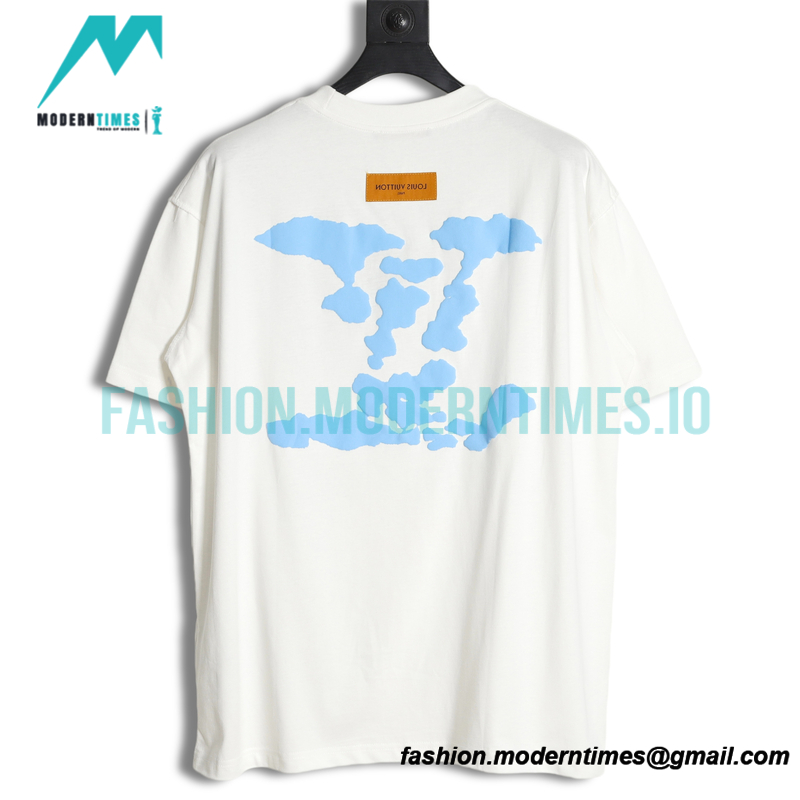 Louis Vuitton - Letter Foaming Logo Short Sleeve T-shirt