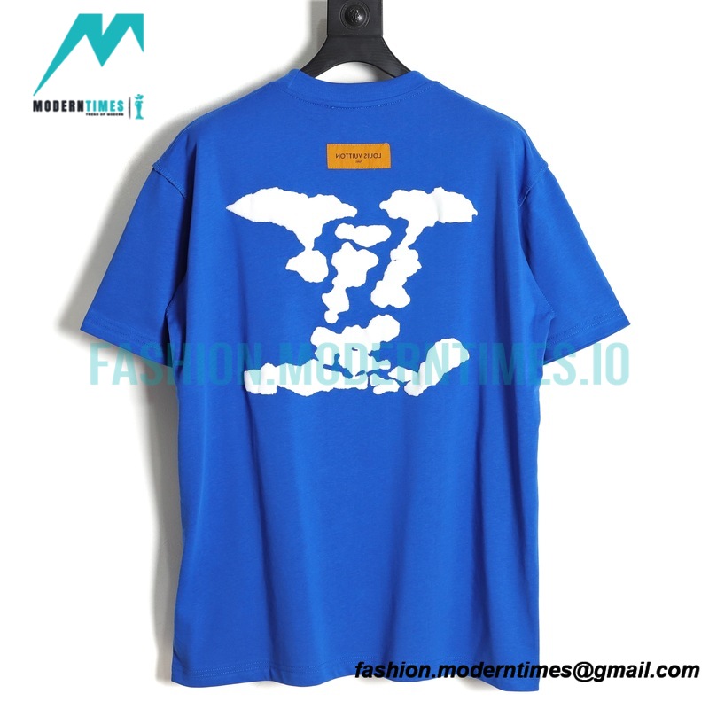 Louis Vuitton - Letter Foaming Logo Short Sleeve T-shirt